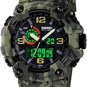 Military S-Shock Multi Function Sports Watch LED Digital Waterproof Alarm